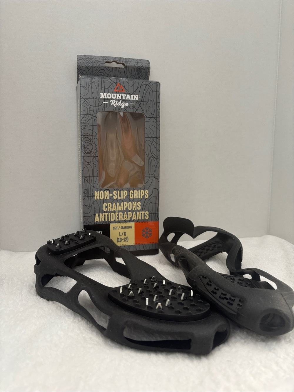 Mountain Ridge Black Non-Slip Rain & Snow Boot Traction Grips